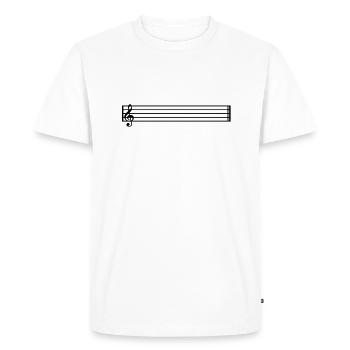 enjoy the silence - Men's Premium Organic T-Shirt - white - Front - Nico (187cm)