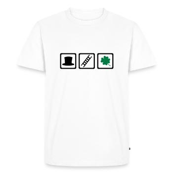 Ramoneur - T-shirt Premium bio Homme - blanc - Devant - Nico (187cm)