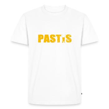 Pastis - T-shirt Premium bio Homme - blanc - Devant - Nico (187cm)