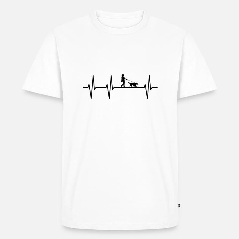 Hund - Männer Premium Bio T-Shirt - Weiß