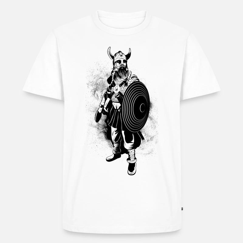 Viking - Männer Premium Bio T-Shirt - Weiß