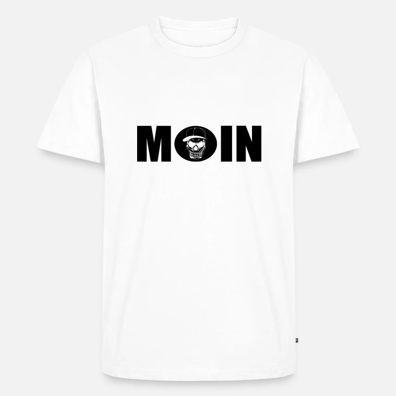Moin - Männer Premium Bio T-Shirt - Weiß