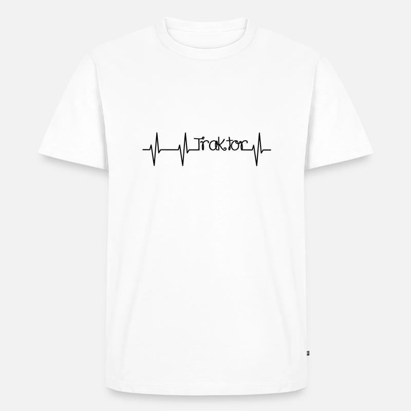 Traktor - Männer Premium Bio T-Shirt - Weiß