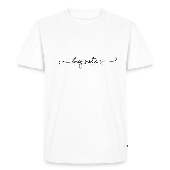 grande soeur - T-shirt Premium bio Homme - blanc - Devant - Nico (187cm)