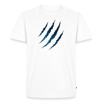 Galaxy space scratches - Men's Premium Organic T-Shirt - white - Front - Nico (187cm)