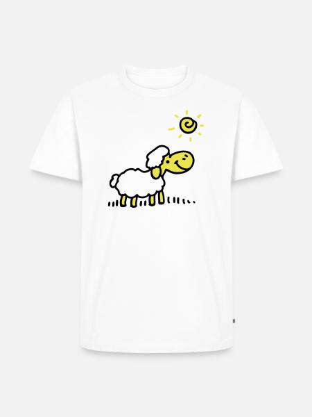 Sheep Sun 3 - Men's Premium Organic T-Shirt - white