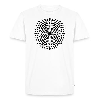 Oscillation Chladni dans la mode urbaine - T-shirt Premium bio Homme - blanc - Devant - Nico (187cm)