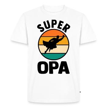 Grandpa Grandpa - Men's Premium Organic T-Shirt - white - Front - Nico (187cm)