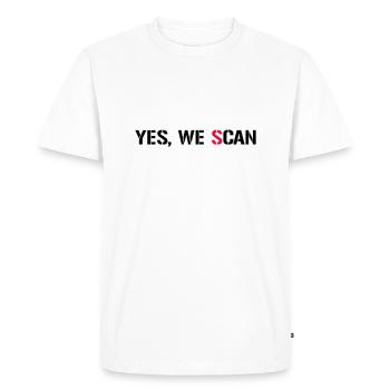 Yes, We Scan NSA PRISM - Men's Premium Organic T-Shirt - white - Front - Nico (187cm)