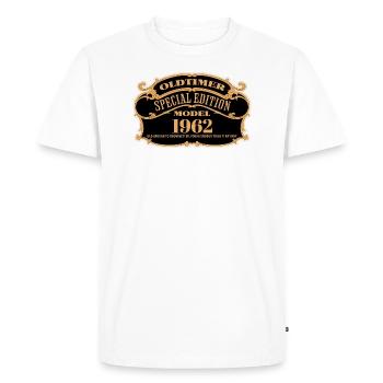 Vintage Edition Spéciale 1962 Anniversaire Vintage - T-shirt Premium bio Homme - blanc - Devant - Nico (187cm)