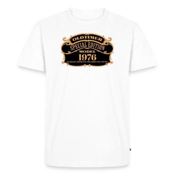 Vintage Edition Spéciale 1976 Anniversaire Vintage - T-shirt Premium bio Homme - blanc - Devant - Nico (187cm)