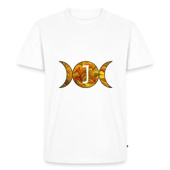 Phases de la Lune E 38 J - T-shirt Premium bio Homme - blanc - Devant - Nico (187cm)