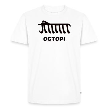 Mathematics Pi - Octopi - Men's Premium Organic T-Shirt - white - Front - Nico (187cm)