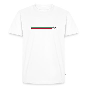 Italia - T-shirt Premium bio Homme - blanc - Devant - Nico (187cm)