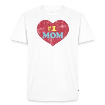 Maman maman maman - T-shirt Premium bio Homme - blanc - Devant - Nico (187cm)