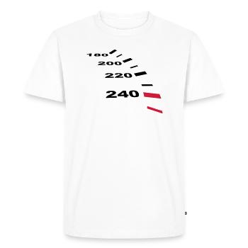 vitesse - T-shirt Premium bio Homme - blanc - Devant - Nico (187cm)