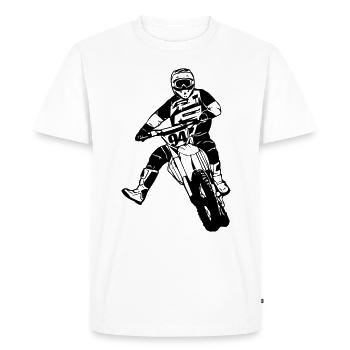 MotoCross - Supercross - MX - SX - FMX - Men's Premium Organic T-Shirt - white - Front - Nico (187cm)