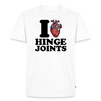 J’adore les connexions à charnières - T-shirt Premium bio Homme - blanc - Devant - Nico (187cm)