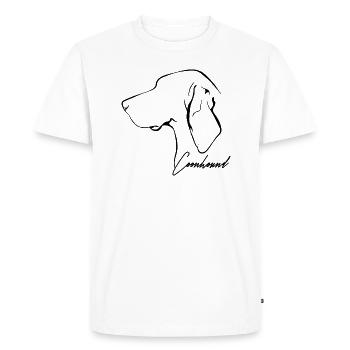 COONHOUND Profil Chiens Chien Wilsigns - T-shirt Premium bio Homme - blanc - Devant - Nico (187cm)