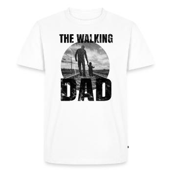The Walking Dad Father's Day Gift - Men's Premium Organic T-Shirt - white - Front - Nico (187cm)