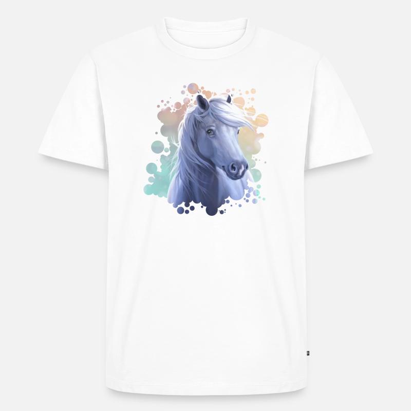 Spring - Männer Premium Bio T-Shirt - Weiß