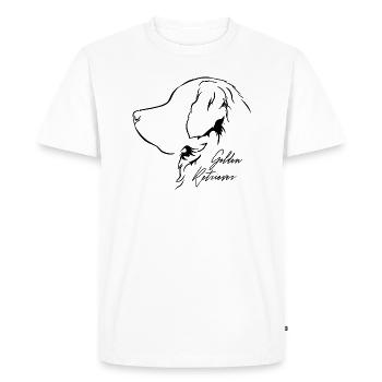 GOLDEN RETRIEVER Profil Chiens Wilsigns - T-shirt Premium bio Homme - blanc - Devant - Nico (187cm)