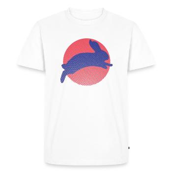 hare - Men's Premium Organic T-Shirt - white - Front - Nico (187cm)