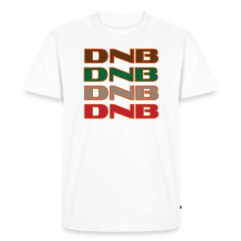 DNB Drum and Bass Junglist Colour Remix - T-shirt Premium bio Homme - blanc - Devant - Nico (187cm)