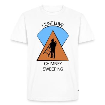 Ramoneur Ramoneur Ramoneur - T-shirt Premium bio Homme - blanc - Devant - Nico (187cm)