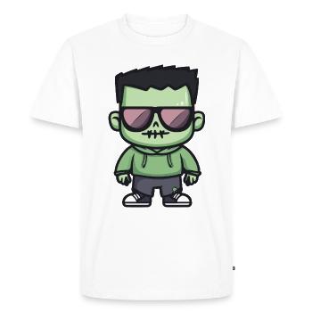 Zombie Halloween Cool - Men's Premium Organic T-Shirt - white - Front - Nico (187cm)