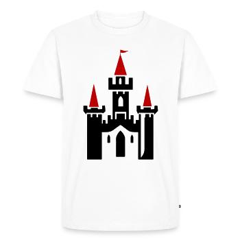 Château Symbole Château Château du Chevalier - T-shirt Premium bio Homme - blanc - Devant - Nico (187cm)