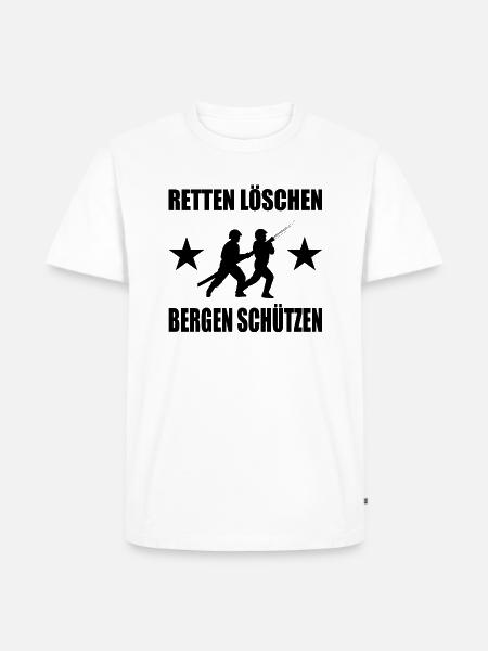 Feuerwehr - Männer Premium Bio T-Shirt - Weiß