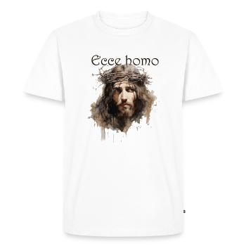 Ecce Homo - T-shirt Premium bio Homme - blanc - Devant - Nico (187cm)