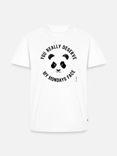 Mondays Face - Men's Premium Organic T-Shirt - white