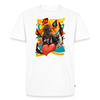 Gothic love - T-shirt Premium bio Homme - blanc - Devant - Nico (187cm)