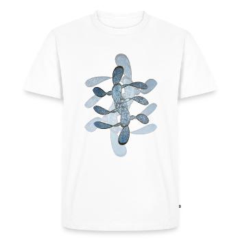 Résumé n° 64 - T-shirt Premium bio Homme - blanc - Devant - Nico (187cm)