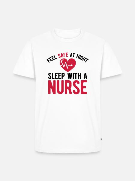 Krankenschwester - Männer Premium Bio T-Shirt - Weiß