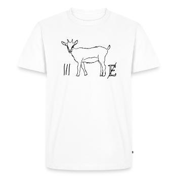 3zig - Men's Premium Organic T-Shirt - white - Front - Nico (187cm)
