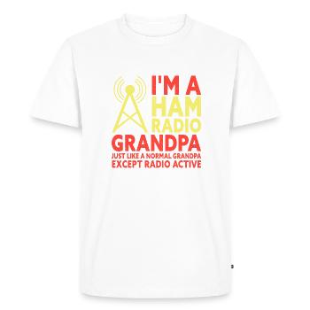 Je suis un grand-père HAM Radio Funny Amateur Radio - T-shirt Premium bio Homme - blanc - Devant - Nico (187cm)