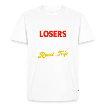 Get In Losers Était Parti En Famille Road Trip - T-shirt Premium bio Homme - blanc - Devant - Nico (187cm)