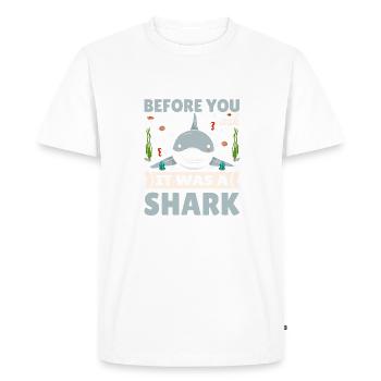 It Was A Shark Funny Amputee Prosthetic Surgery - Men's Premium Organic T-Shirt - white - Front - Nico (187cm)