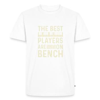 The Best Players Are On The Bench Piano Player - Men's Premium Organic T-Shirt - white - Front - Nico (187cm)