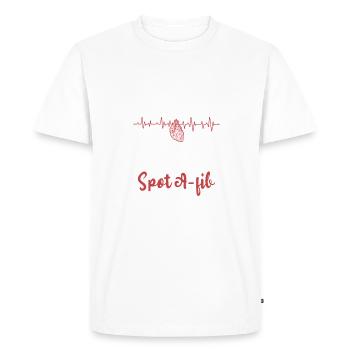 Drôle de cardiologue disant infirmière cardiaque cardiologie - T-shirt Premium bio Homme - blanc - Devant - Nico (187cm)