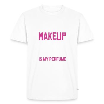La saleté est mon maquillage Race Le carburant est mon parfum La saleté - T-shirt Premium bio Homme - blanc - Devant - Nico (187cm)