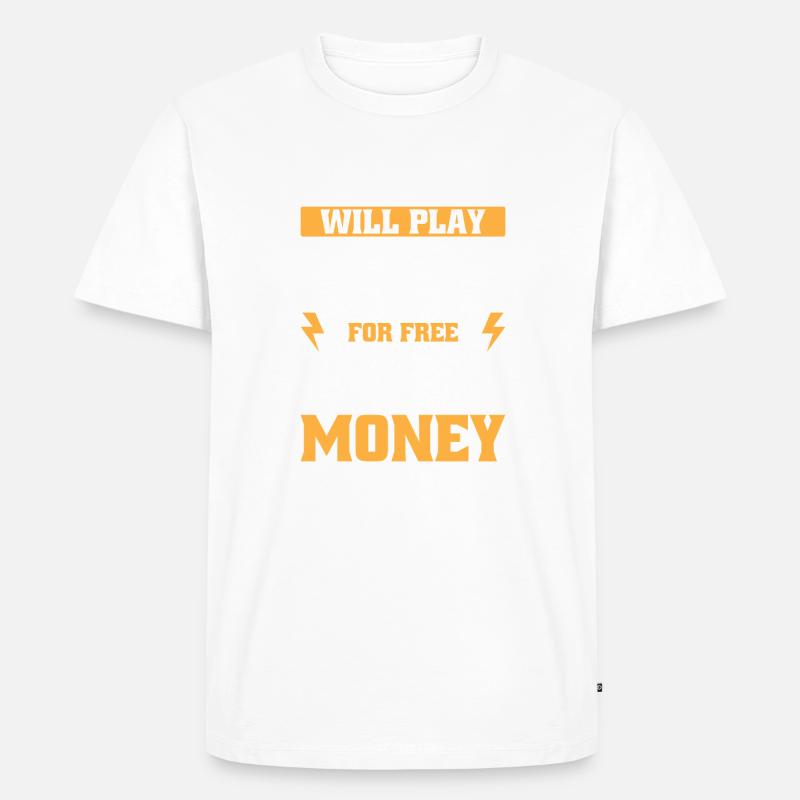 Funny Harmonica Saying Harmonica Player - Männer Premium Bio T-Shirt - Weiß