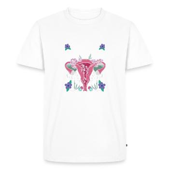 Hysterectomy Uterus Removal Cervix Surgery - Men's Premium Organic T-Shirt - white - Front - Nico (187cm)