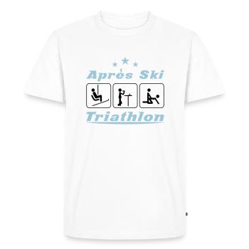 Apres Ski Triathlon c3 - Männer Premium Bio T-Shirt - Weiß - Vorne - Nico (187cm)