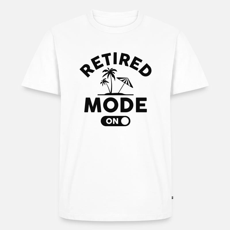 Eingestellter Modus ein - Männer Premium Bio T-Shirt - Weiß