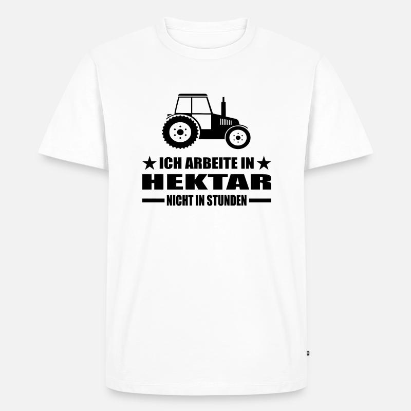 Traktor - Männer Premium Bio T-Shirt - Weiß
