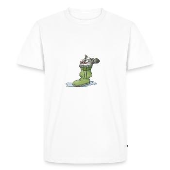 Es gibt kein schlechtes Wetter... - Männer Premium Bio T-Shirt - Weiß - Vorne - Nico (187cm)